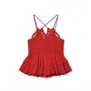 Red Lacey Strapy Top. Perfect Condition!